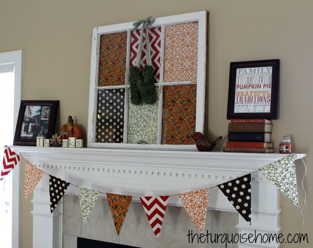 fall mantel decor