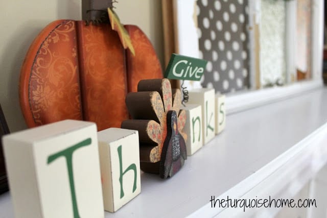 fall mantel decor