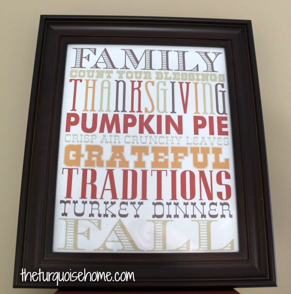 fall mantel decor