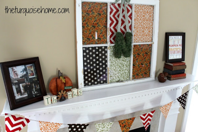 fall mantel decor