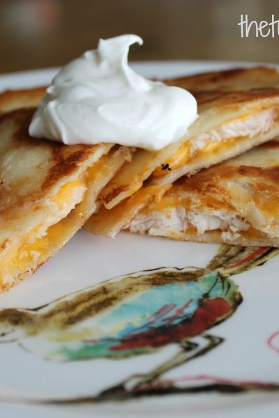 Easy Chicken Quesadilla with a Secret Ingredient!