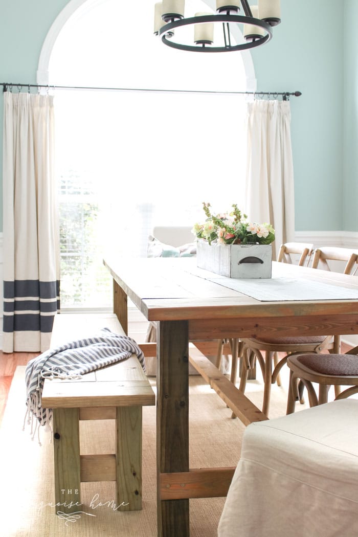 Diy Farmhouse Table For Less Than 100 The Turquoise Home