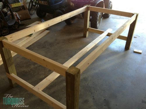 DIY Farmhouse Table | The Turquoise Home