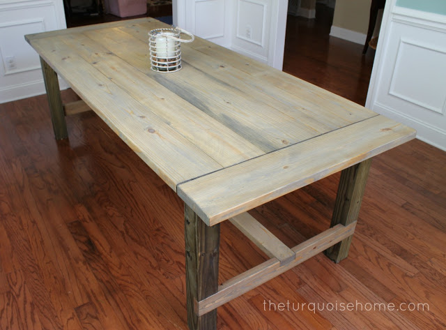 Build this DIY farmhouse table for less than $100 and wow your friends and family. You'll be hosting all of the family's parties from here on out!