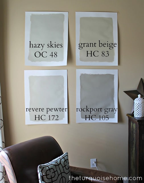 How to Pick the Perfect Gray Paint {Revere Pewter} | TheTurquoiseHome.com