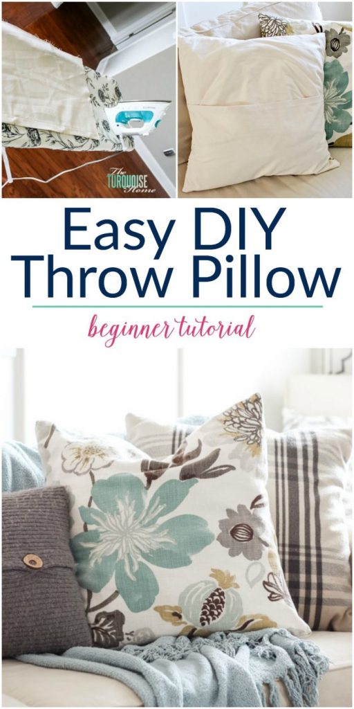 Easy DIY Throw Pillow Covers StepbyStep Tutorial