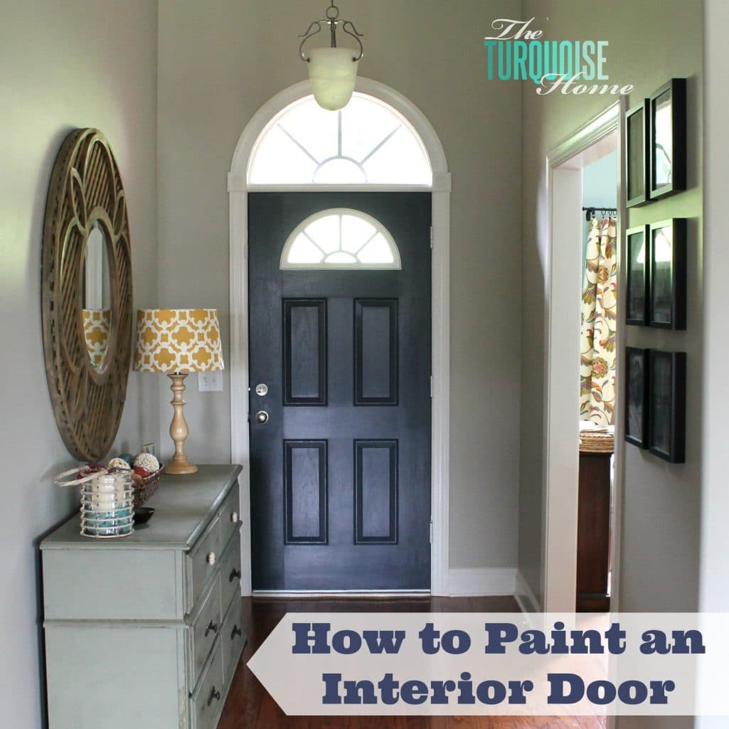 How to Paint an Interior Door Hale Navy The Turquoise Home