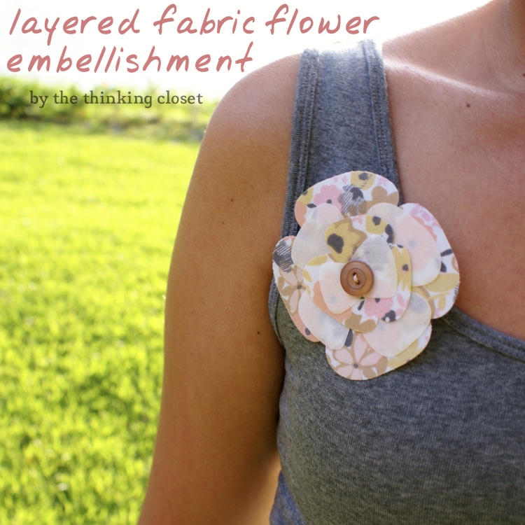 Layered Fabric Flower