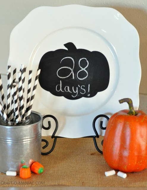 Pumpkin Chalkboard Countdown Calendar