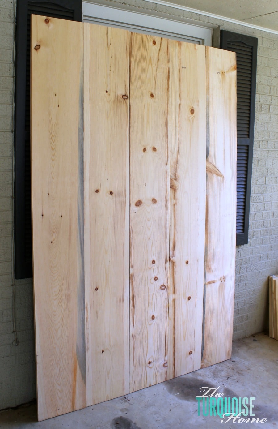 how to build a sliding barn door the turquoise home