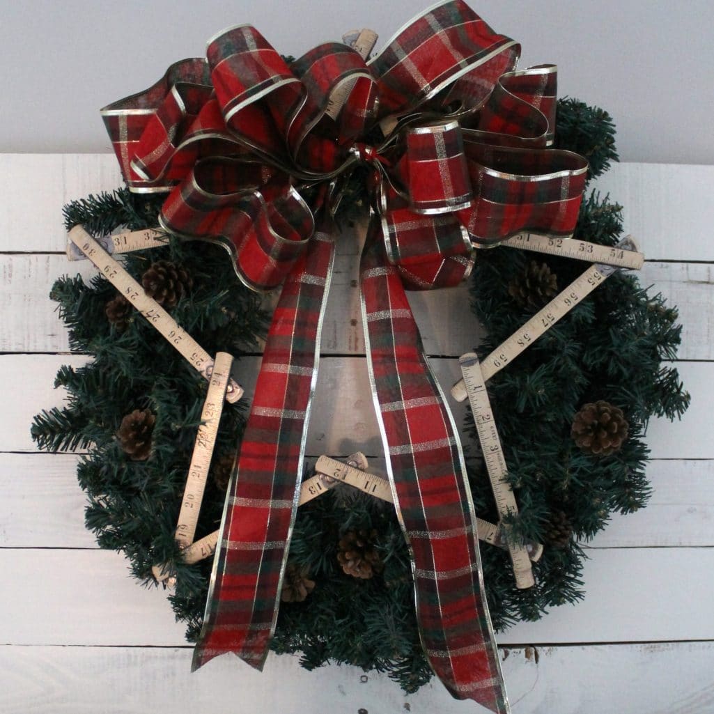 Traditional Red and Green Christmas Mantel