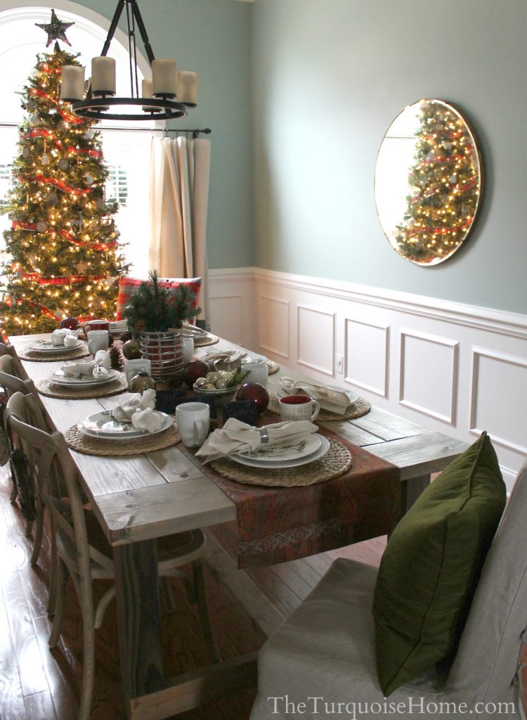 Christmas Home Tour 2013: Pretty in Plaid - find all the details at TheTurquoiseHome.com