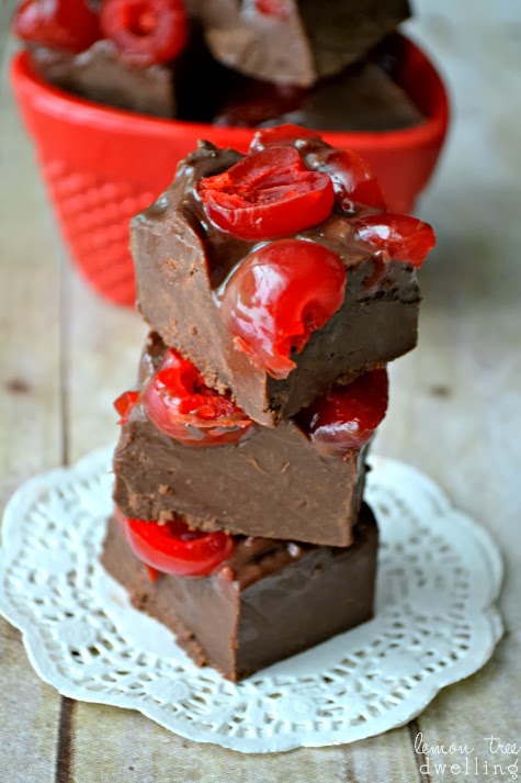 Chocolate Cherry Cordial Fudge