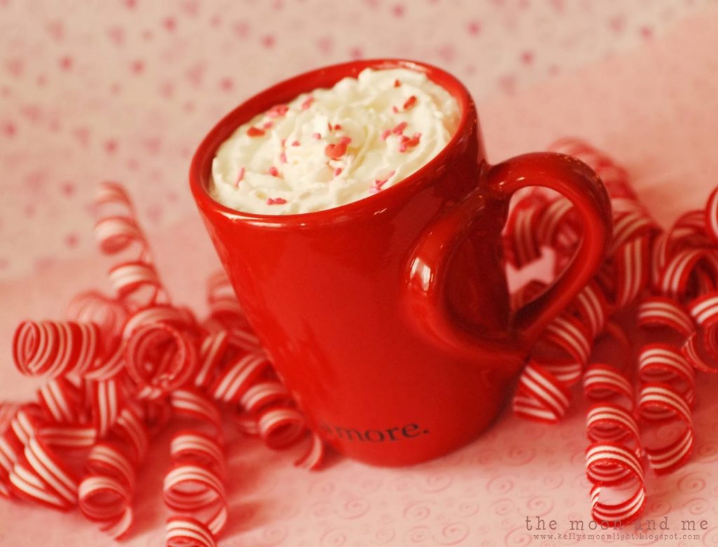 Valentine's Pink Peppermint Hot Chocolate