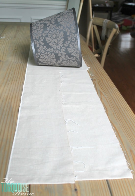 How To Ly Recover A Lamp Shade, Recovering A Lampshade With Fabric