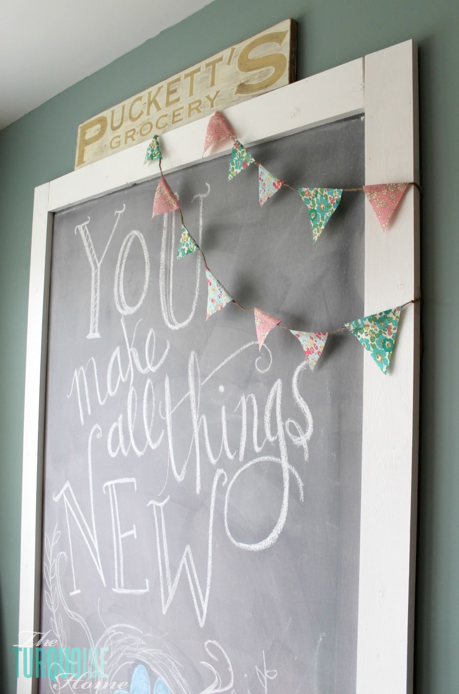 Spring Chalkboard Art {You Make All Things New}