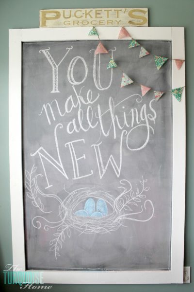 Spring is Coming {Chalkboard Art} | The Turquoise Home