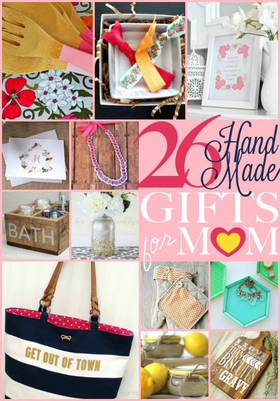 26 Handmade Gifts for Mom via TheTurquoiseHome.com