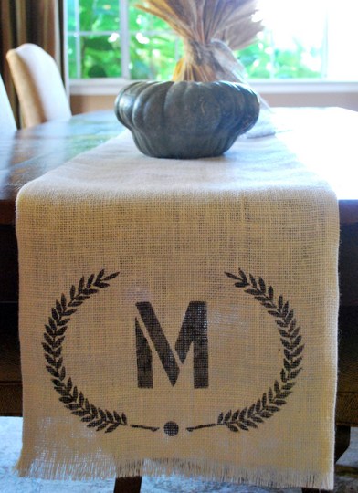 DIY Burlap Table Runner