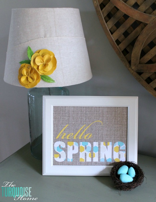 Free "Hello Spring" Printables at TheTurquoiseHome.com