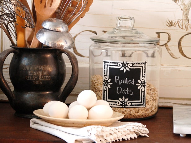 Kitchen Chalkboard Canisters