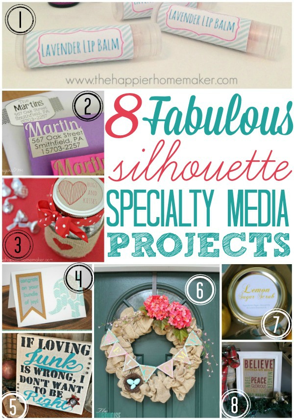 8 Fabulous Silhouette Specialty Media Projects