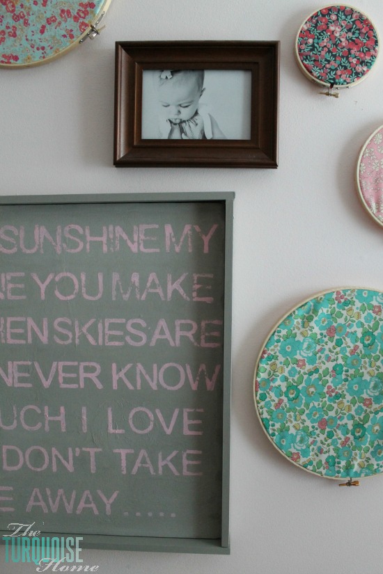 DIY Stamped Wall Art | "You Are My Sunshine"