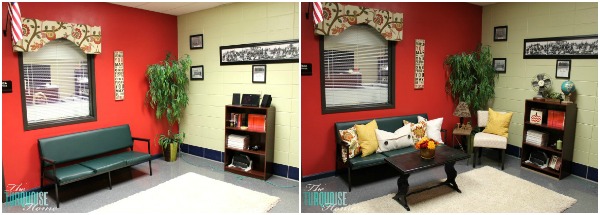 The Principal's Office: A Warm and Homey Makeover {Before and After} | TheTurquoiseHome.com