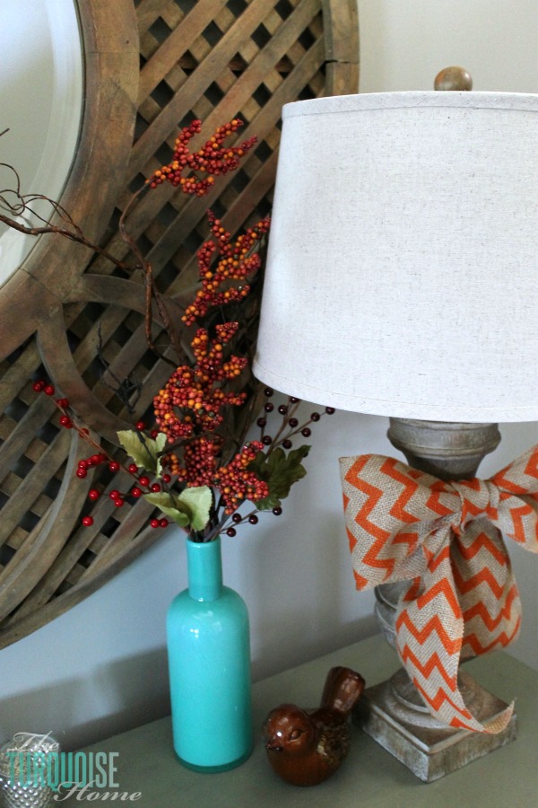 Turquoise and Orange Fall Home Tour | TheTurquoiseHome.com