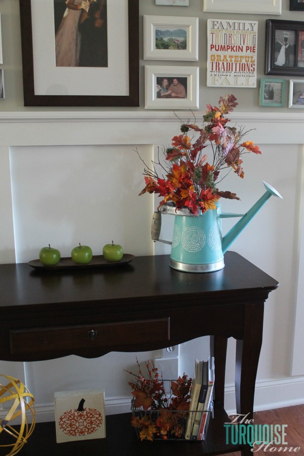 Turquoise and Orange Fall Home Tour | TheTurquoiseHome.com