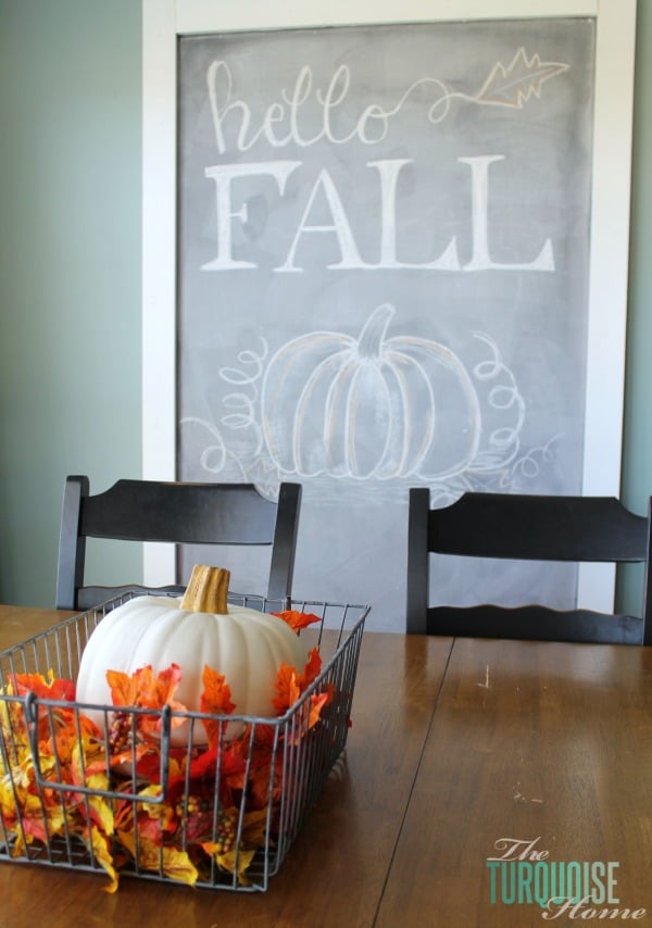 Turquoise and Orange Fall Home Tour | TheTurquoiseHome.com