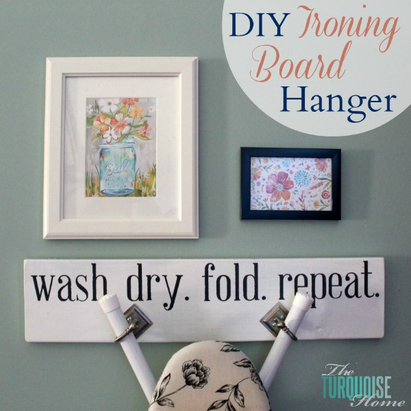 Diy ironing board holder sale