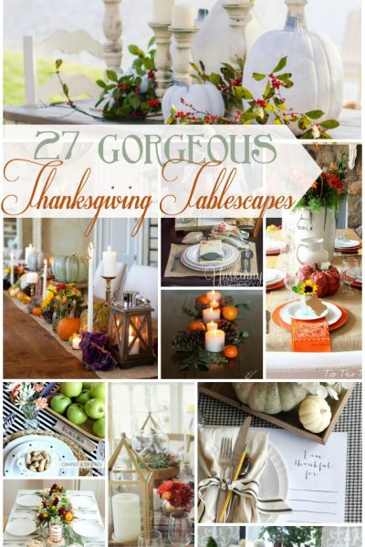 27 Gorgeous Thanksgiving Tablescapes | TheTurquoiseHome.com