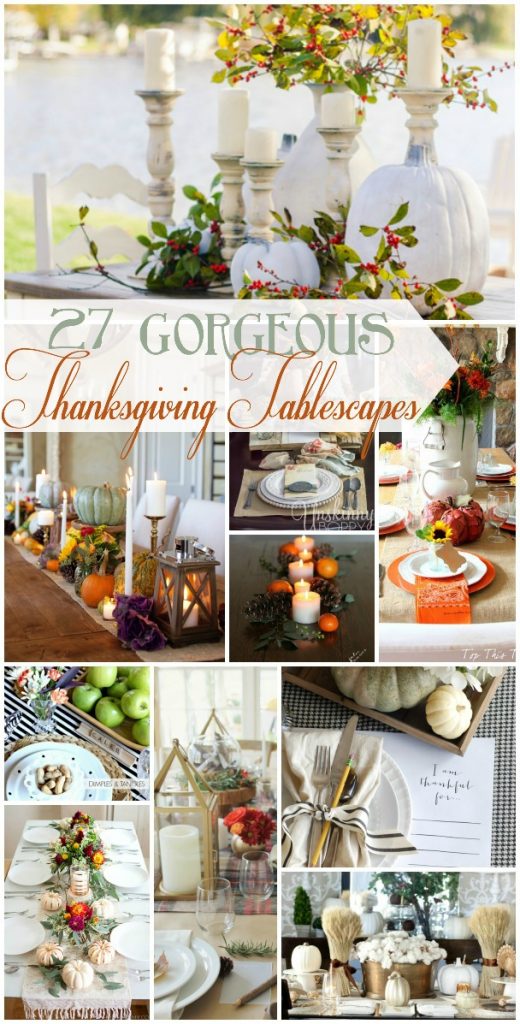 27 Gorgeous Thanksgiving Tablescapes | TheTurquoiseHome.com