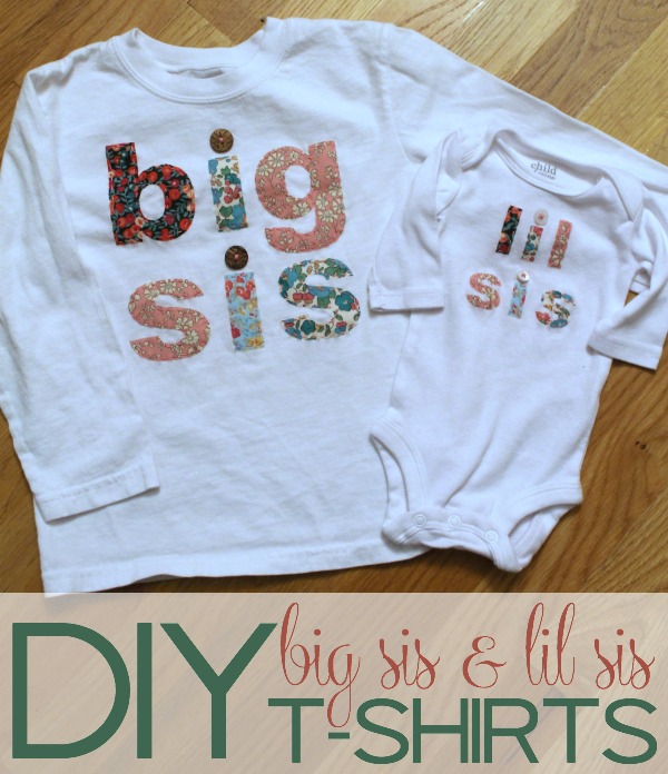 DIY Big Sis and Lil Sis T-shirts