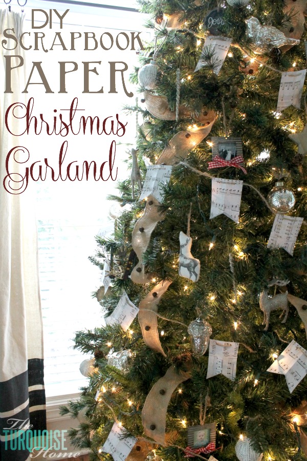 homemade paper christmas garland