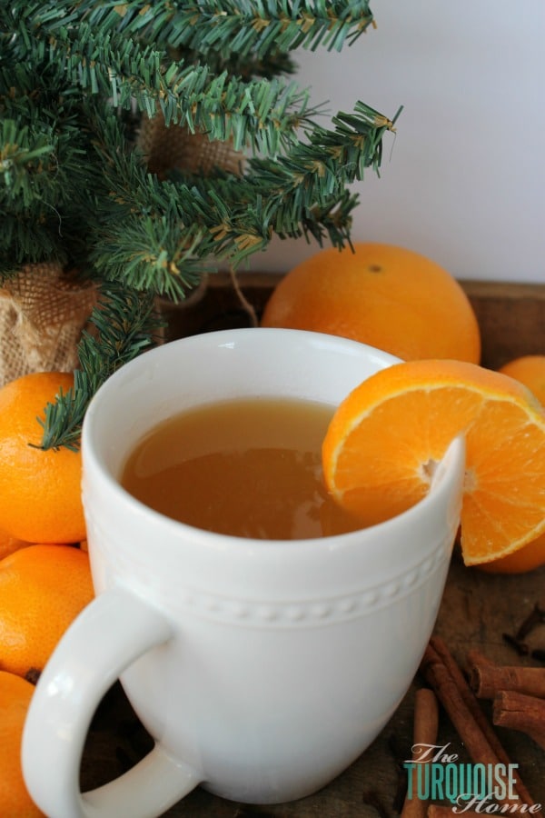 Warm up on a winter night with this Delicious Hot Spiced Wassail | TheTurquoiseHome.com