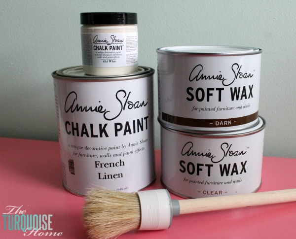 Annie Sloan French Linen and Old White Chalk Paint | TheTurquoiseHome.com