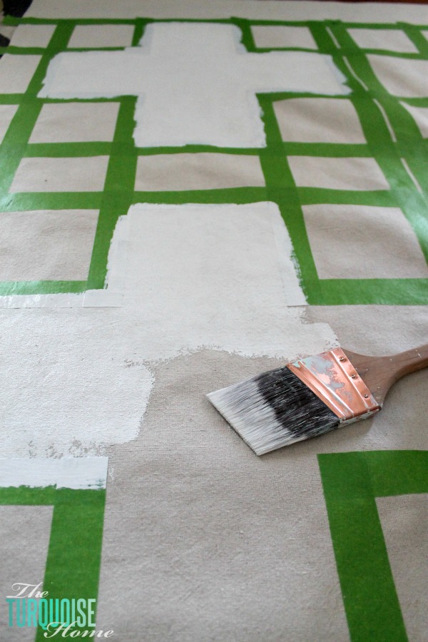 How To Paint A Drop Cloth Rug Nursery Update