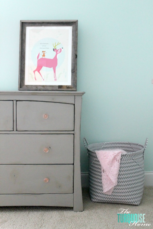 Gray Chalk Paint Dresser Makeover The Turquoise Home