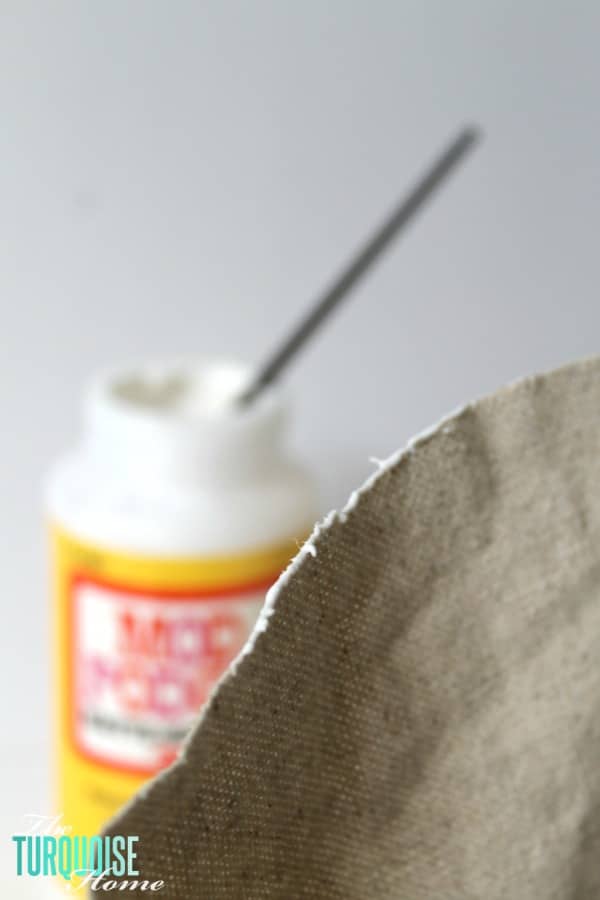 How to Keep Burlap or Canvas from Fraying