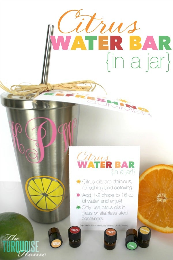 Citrus Water Bar in a Jar