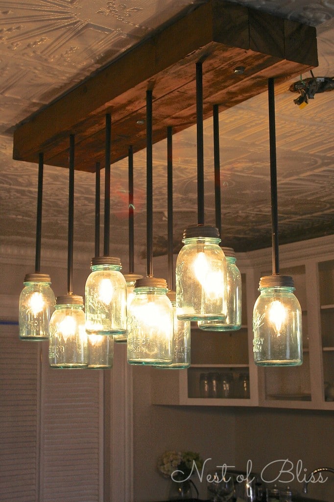 Mason Jar Chandelier