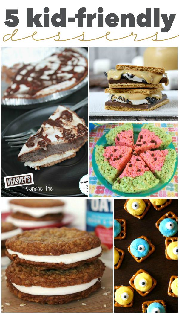 5 Kid-Friendly Desserts | Roundup via TheTurquoiseHome.com