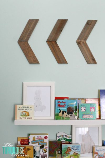 How about a cute set of arrows on the wall that hardly require any DIY at all? Quick, Easy - and Cute - Simple Chevron Arrows | Full tutorial at TheTurquoiseHome.com