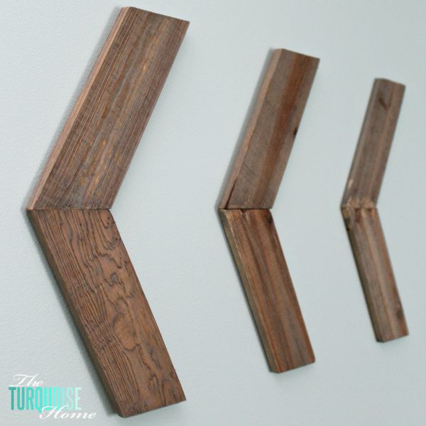 How about a cute set of arrows on the wall that hardly require any DIY at all? Quick, Easy - and Cute - Simple Chevron Arrows | Full tutorial at TheTurquoiseHome.com