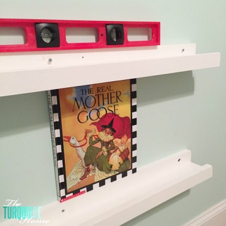 DIY Bookshelf Ledges for the Nursery - The Turquoise Home