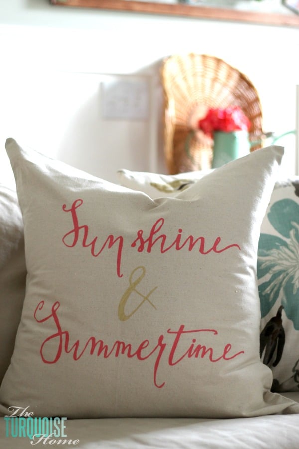 DIY Drop Cloth Pillow