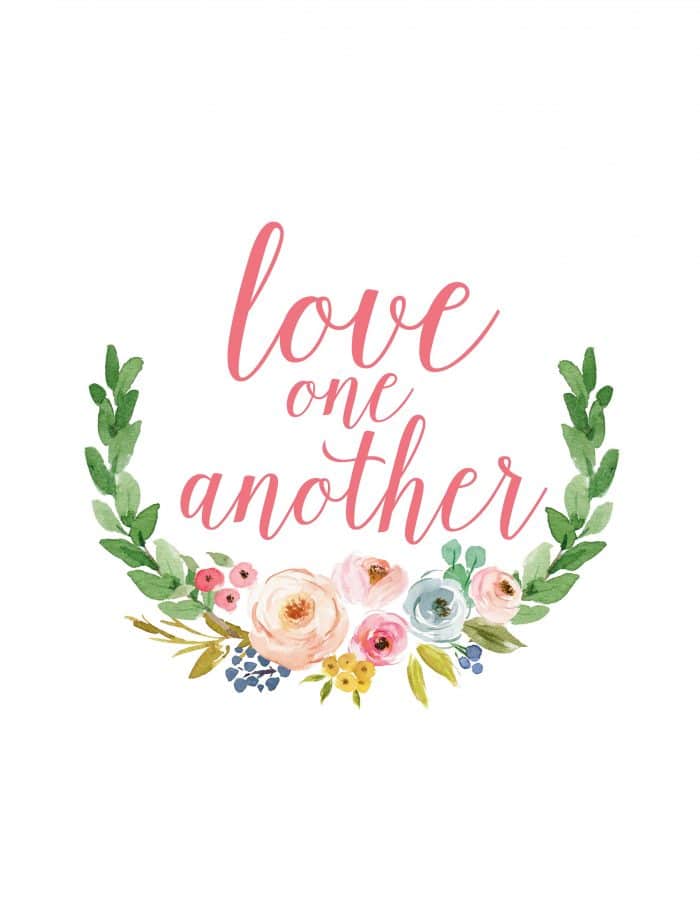Love One Another Printable