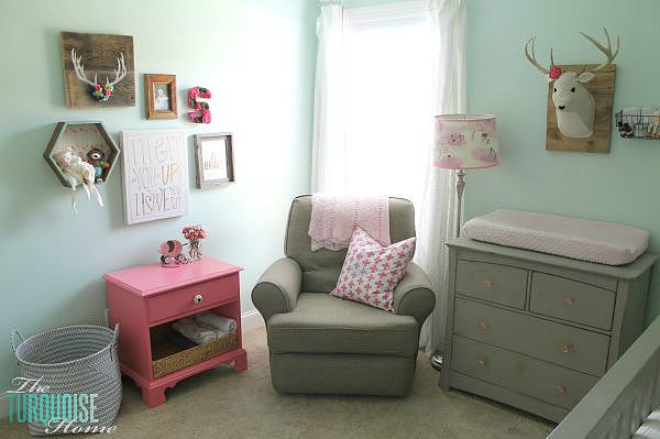 woodland theme nursery girl